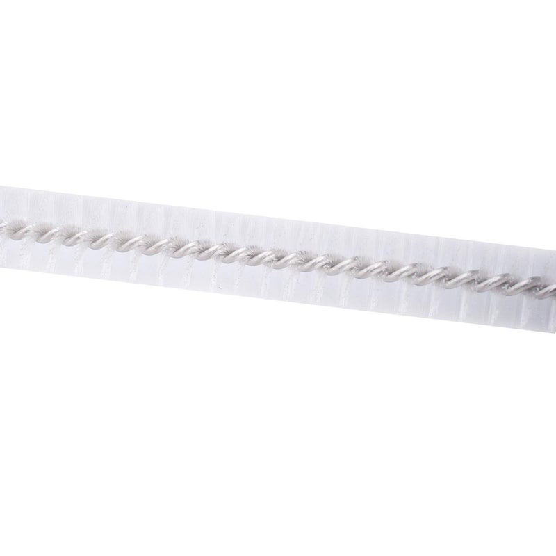 Podoy Straw Brush Pipe Cleaner with 18"" Long White Nylon Bristle Wire Stainless Steel Cleaning Pipe Straw Brush (Pack of 2) - Image 4